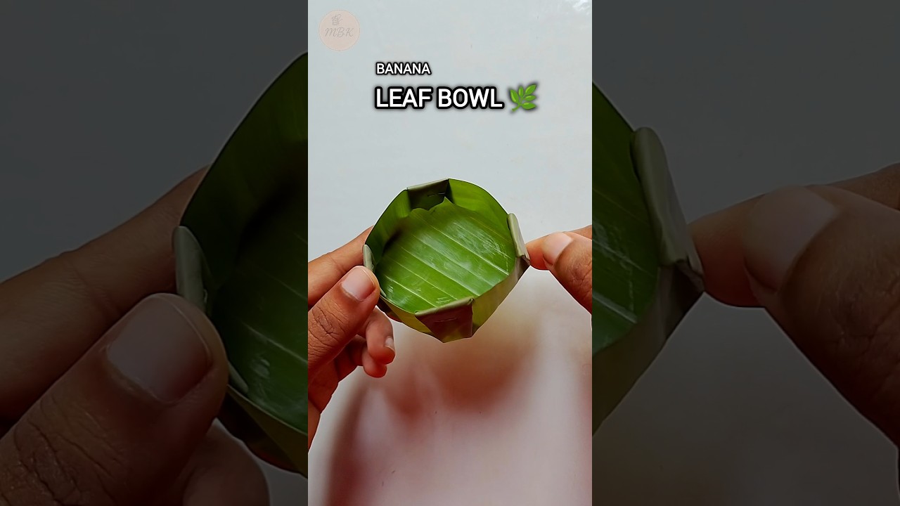 Banana Leaf Bowl DIY 🍃 | Zero Waste Craft Idea