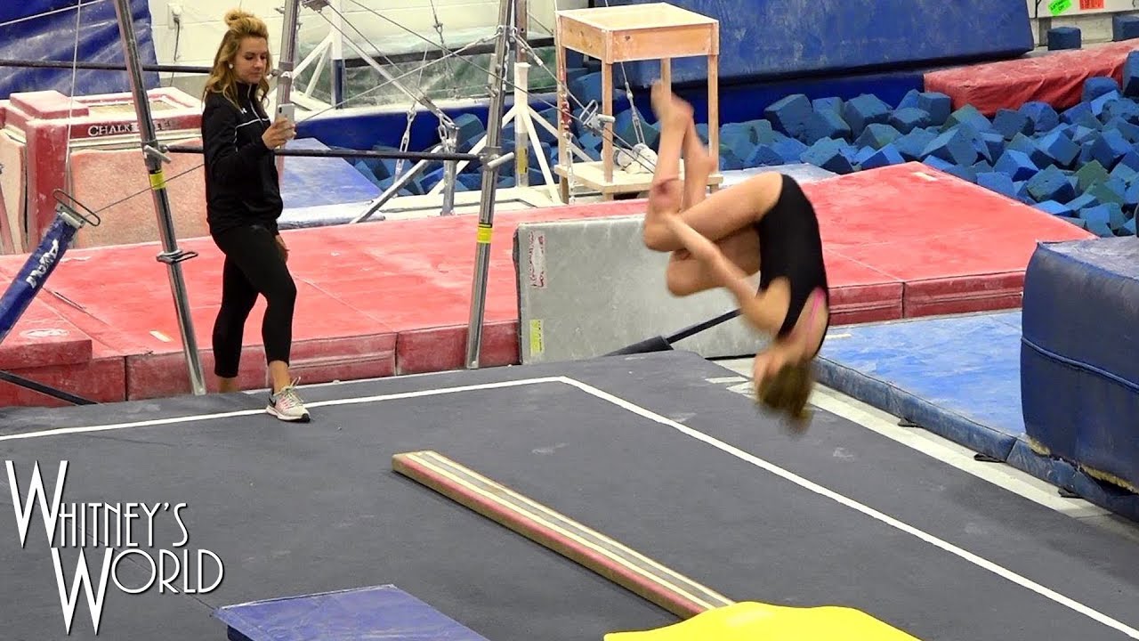 Standing Arabian on Beam - Training | Whitney Bjerken