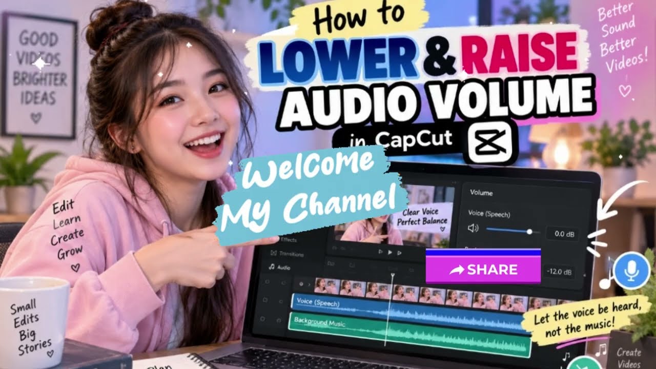 💕📽️HOW TO LOWER & RAISE AUDIO VOLUME