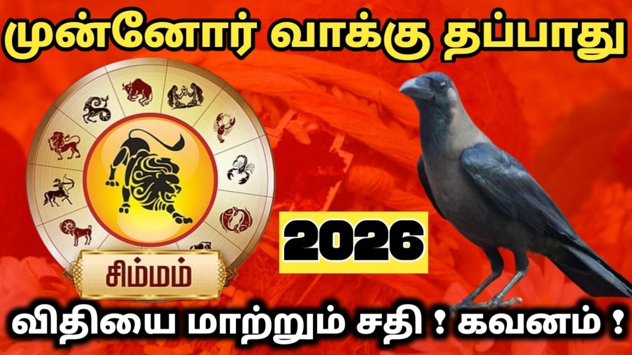 சிம்மம் ! துன்பம் கண்டு ஓடுன காலம் போதும் விதியின் விளையாட்டு ஆரம்பம்!margali matha palan simmam2026