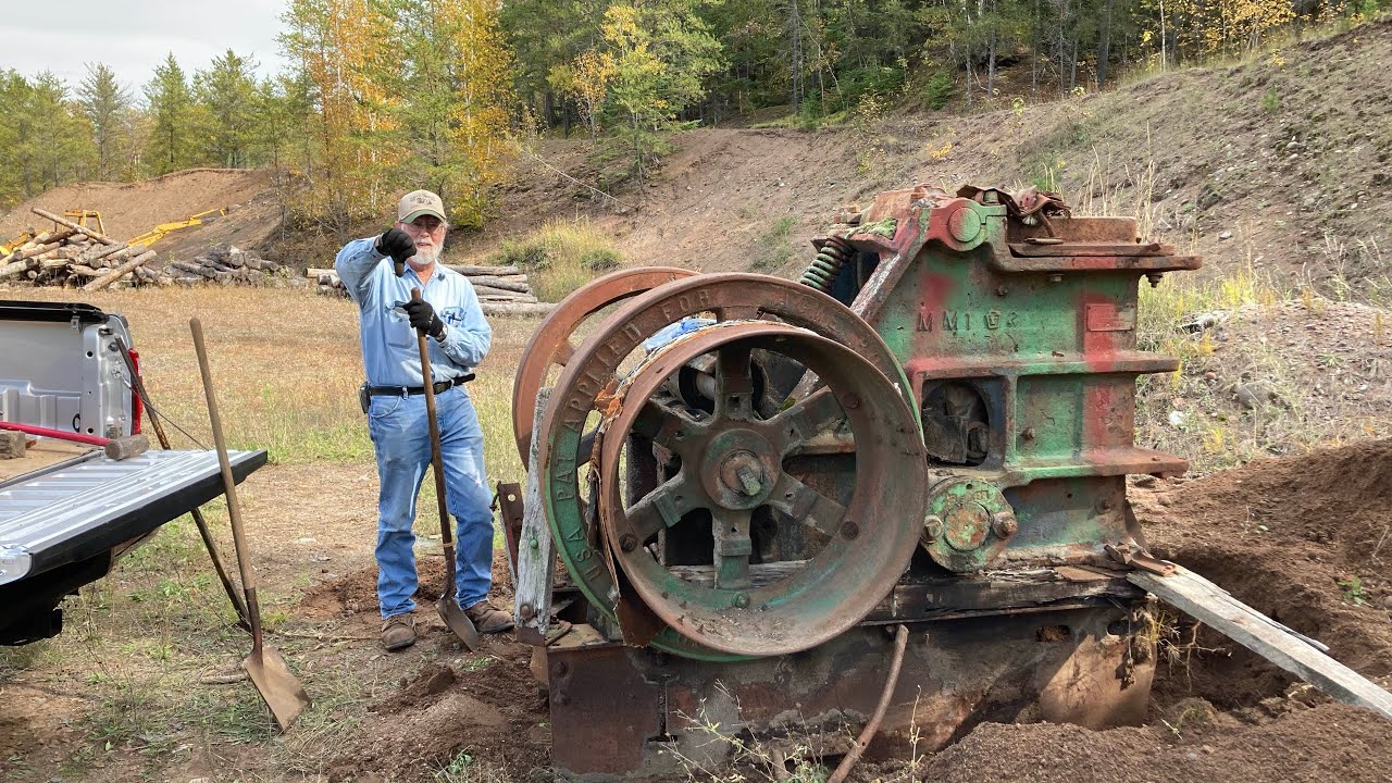 I Bought a 12,000 Pound Rock Crusher!!! All We Gotta Do Now is Get it Out of This Old Gravel Pit...