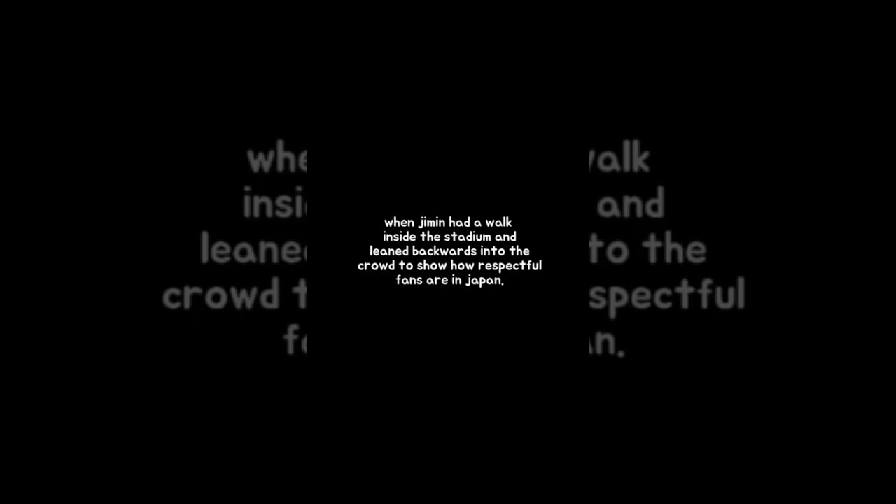 when Jimin leaned into the crowd to show how respectful fans are❤️💜 #shorts#viral#bts#jimin#btsarmy
