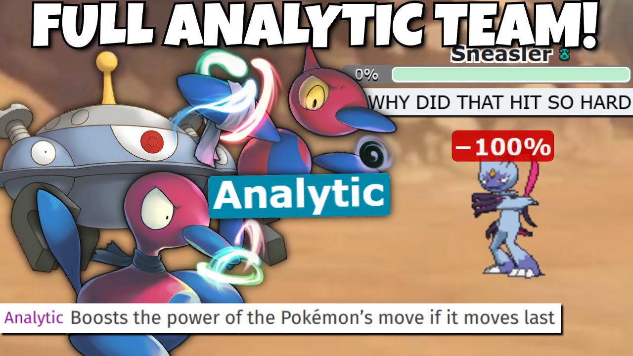 FULL ANALYTIC POKEMON TEAM DESTROYS POKEMON SCARLET AND VIOLET!