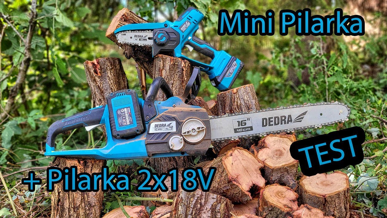 Pilarka Dedra DED7195V 2x18V + Mini Piła Łańcuchowa DED7099 18V - TEST
