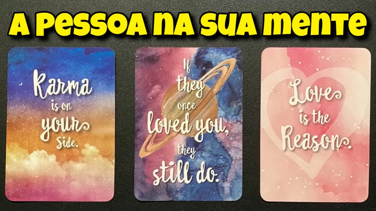 A Pessoa na Sua Mente (Amor) ⭐ Escolha Uma Opção 💗 Leitura Tarot Oráculos