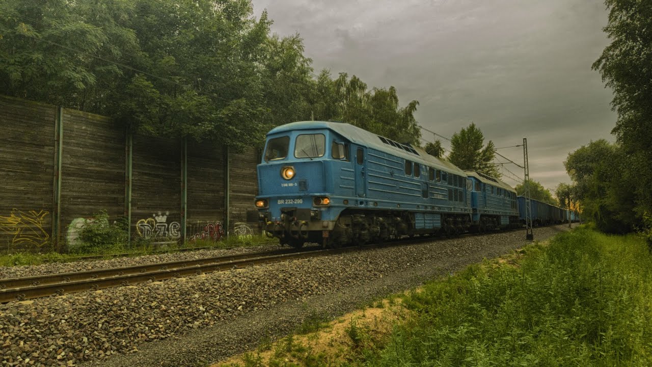 [DEPOL] BR232-290 + BR232-781 ze składem pustych węglarek