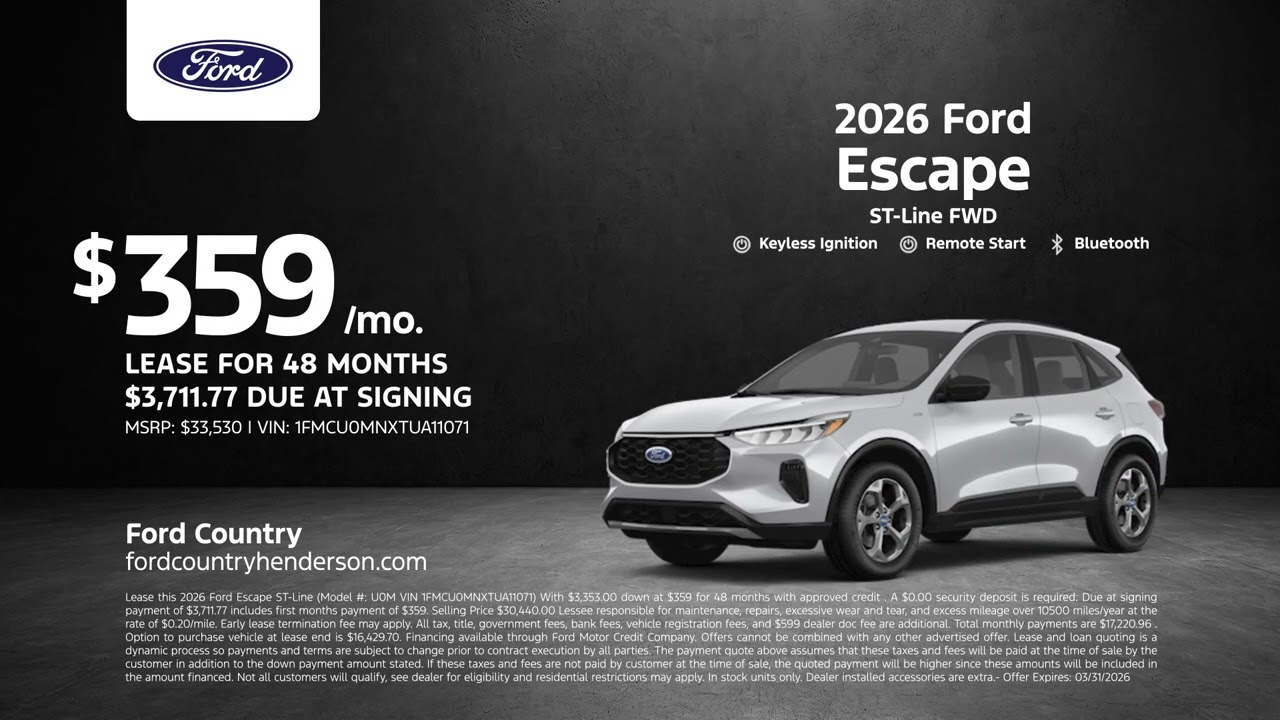 Ford Escape 01/11/2026 6746475