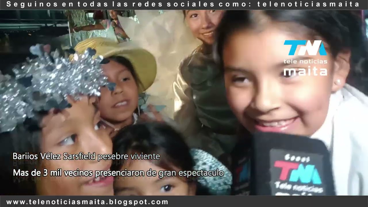 Barrios Vélez Sarsfield mas de 3 vecinos presenciaron el pesebre viviente