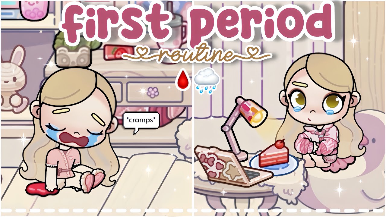 Alice’s First Period Routine 🌧️🩸 | Avatar World