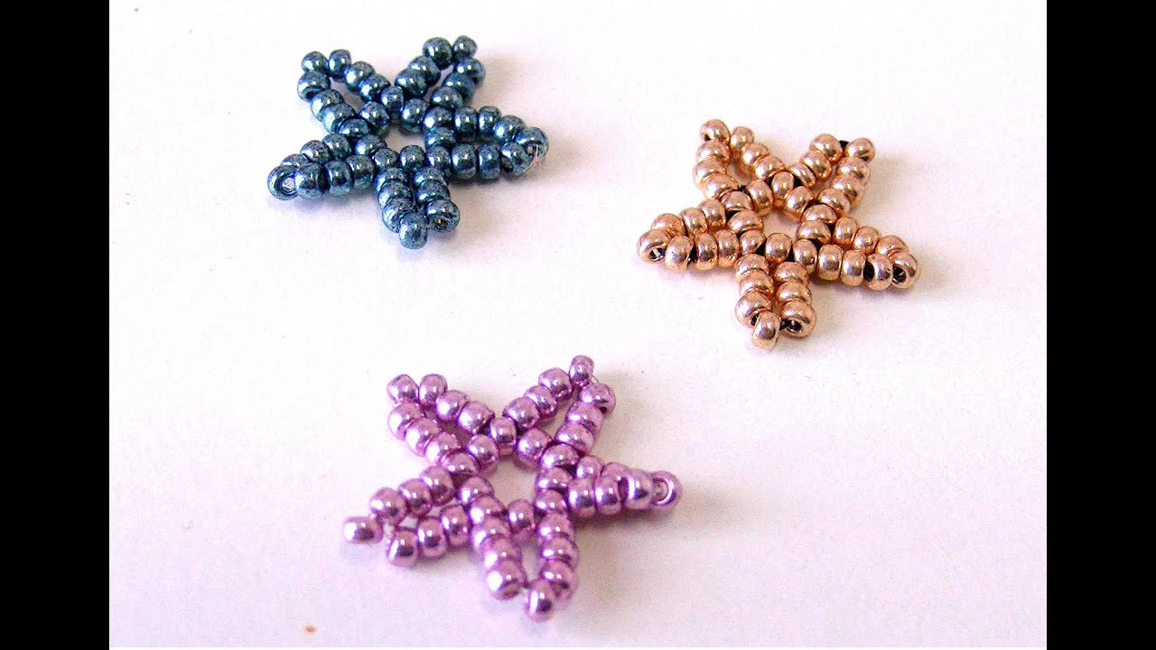 Christmas Ideas part.3 - Little star using seed beads