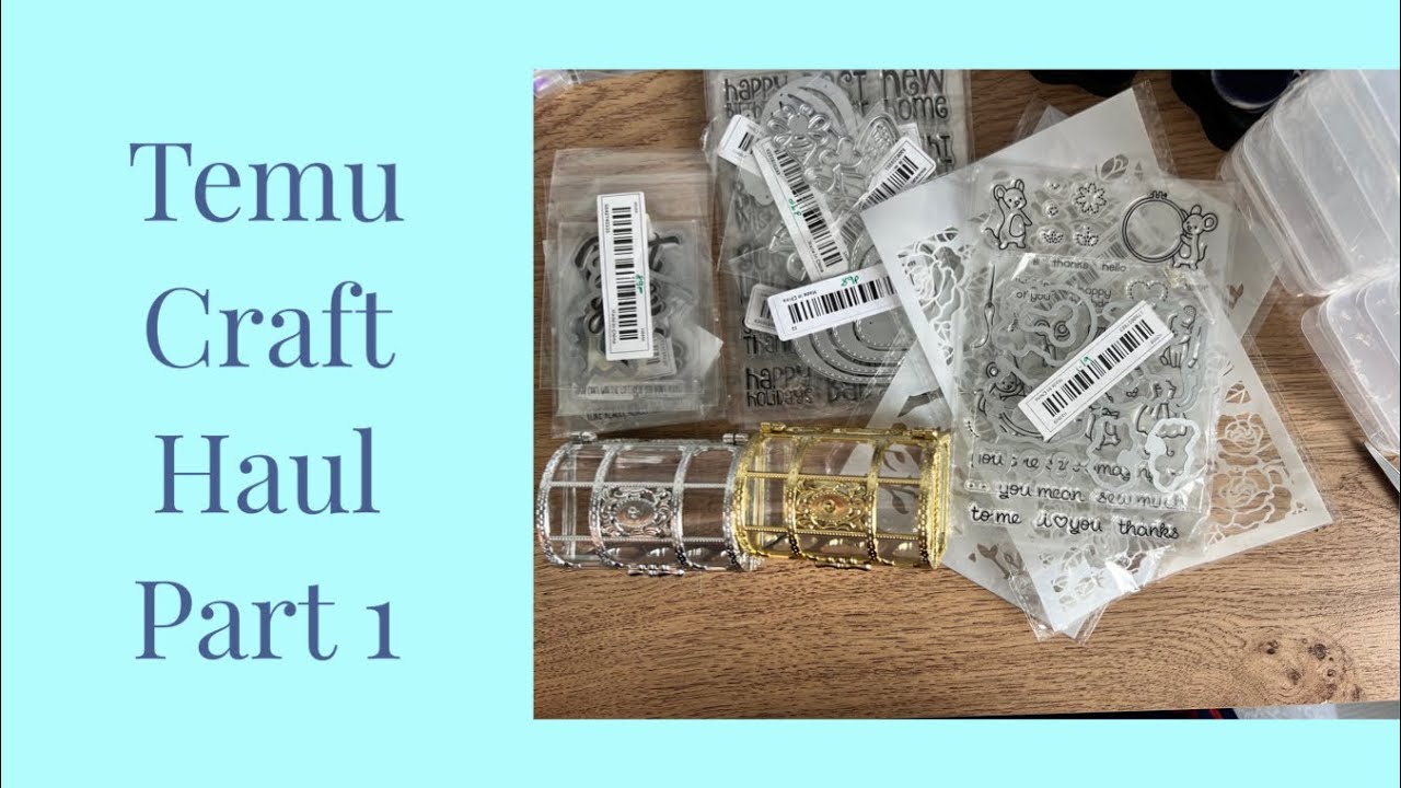 Temu Craft Haul — Часть 1 — Хранение, штампы, штампы и трафареты