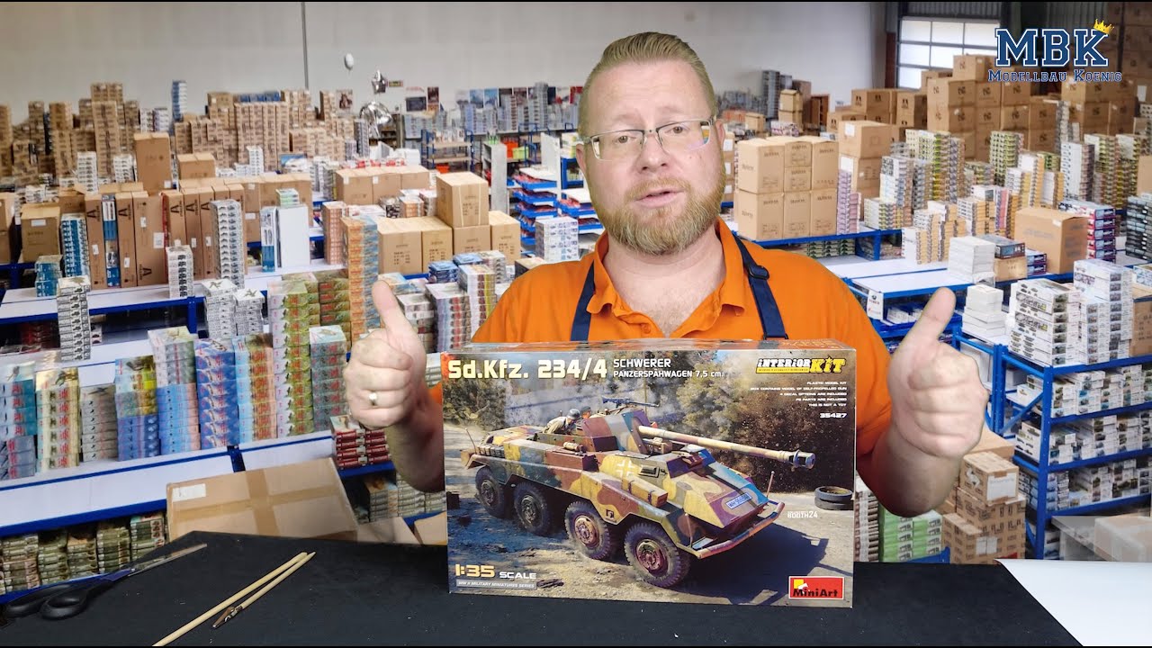 MBK packt aus #1022 - 1:35 Sd.Kfz. 234/4 schw. Panzerspähwagen (MiniArt 35427)