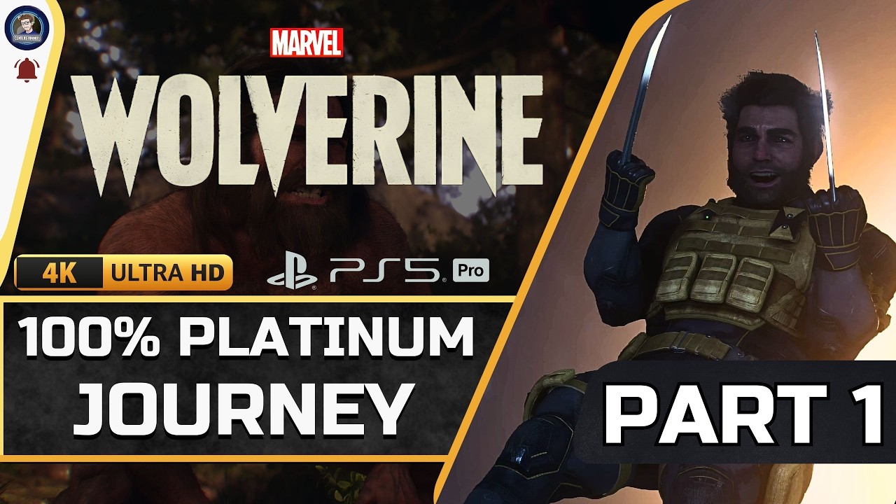 Marvel&rsquo;s Wolverine: Полное прохождение на платину, часть 1 | PS5 Pro