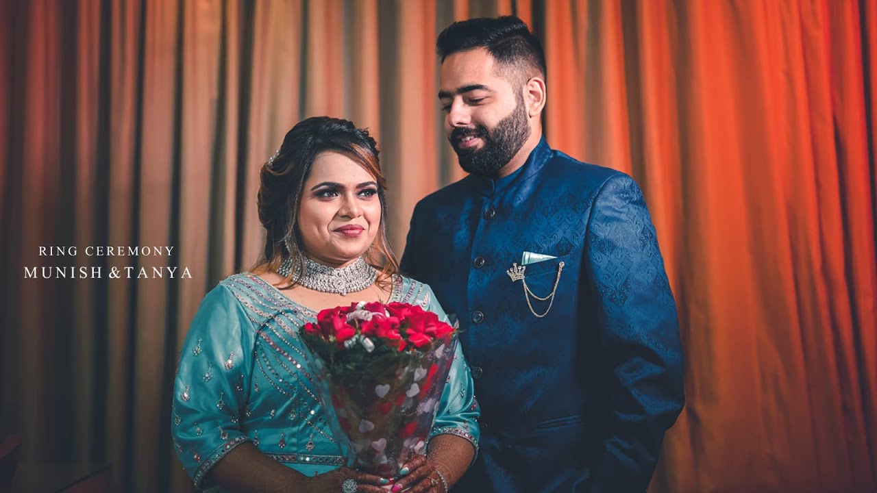 Munish & Tanya | Best Cinematic Ring Ceremony Highlight | Lens Media Photography