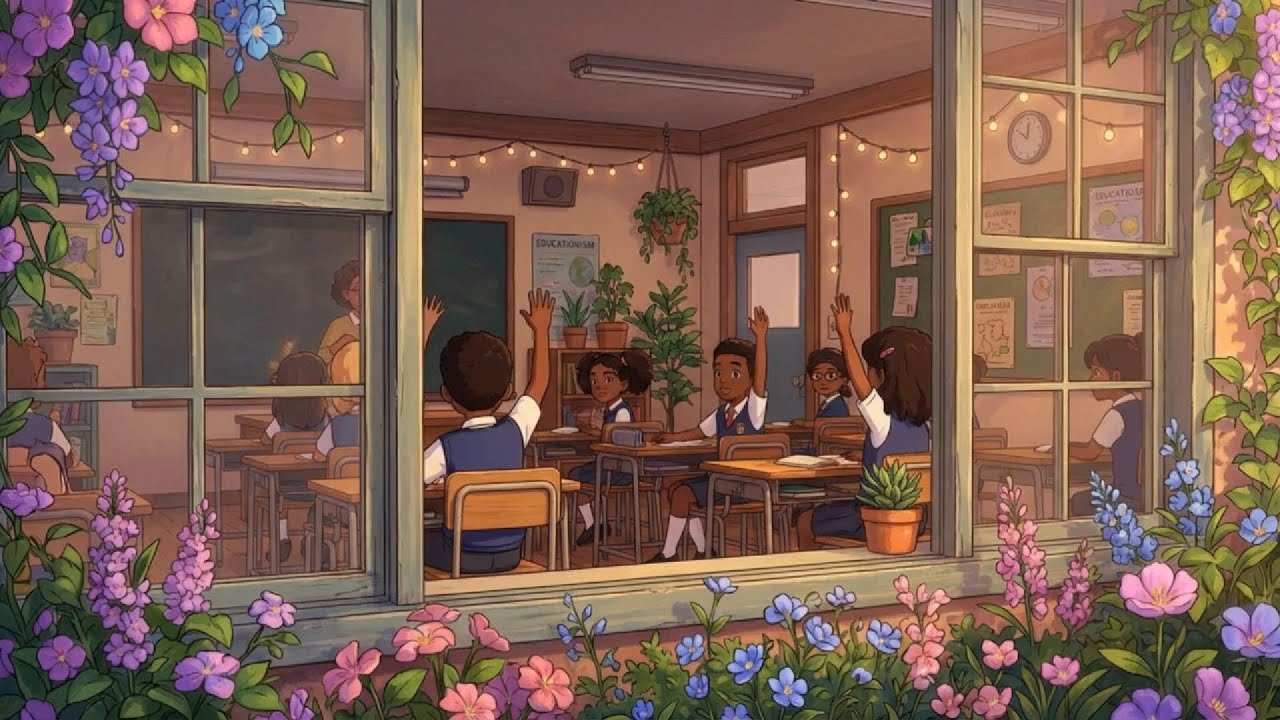 Flower Garden Lo-Fi 852 Hz | Calm Classroom Classics for Little Learners 🪷🌺🏫