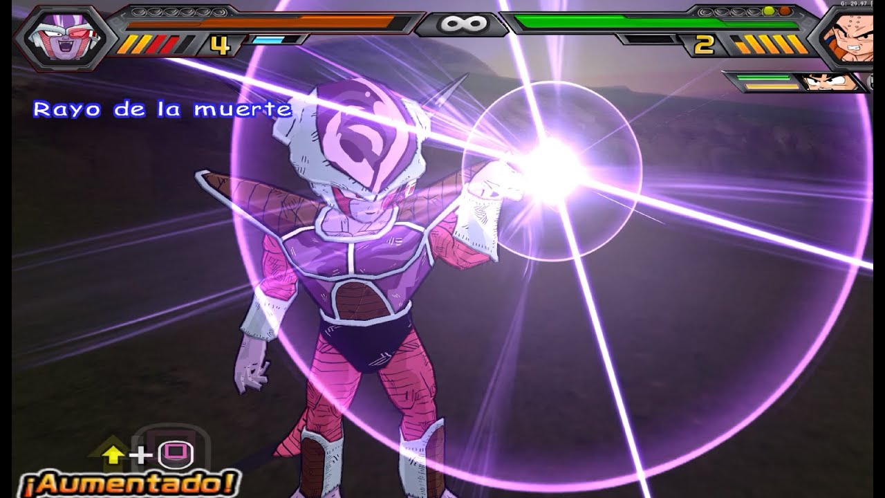 Freezer 1ª Forma vs Equipo Ant- Saiyan - Dragon Ball Z Budokai Tenkaichi 4