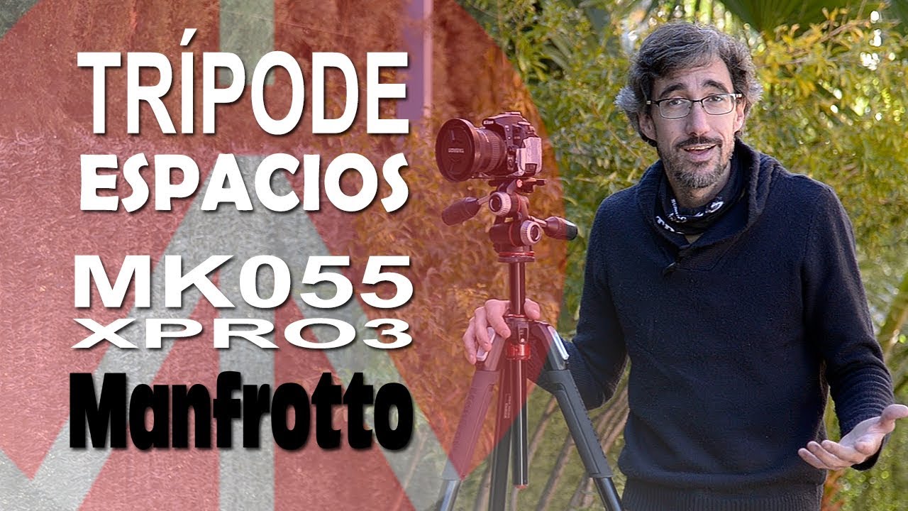 Trípode Profesional Manfrotto MK055  + Rotula XPRO 3W (3 Vías) | Fotografía de Arquitectura |