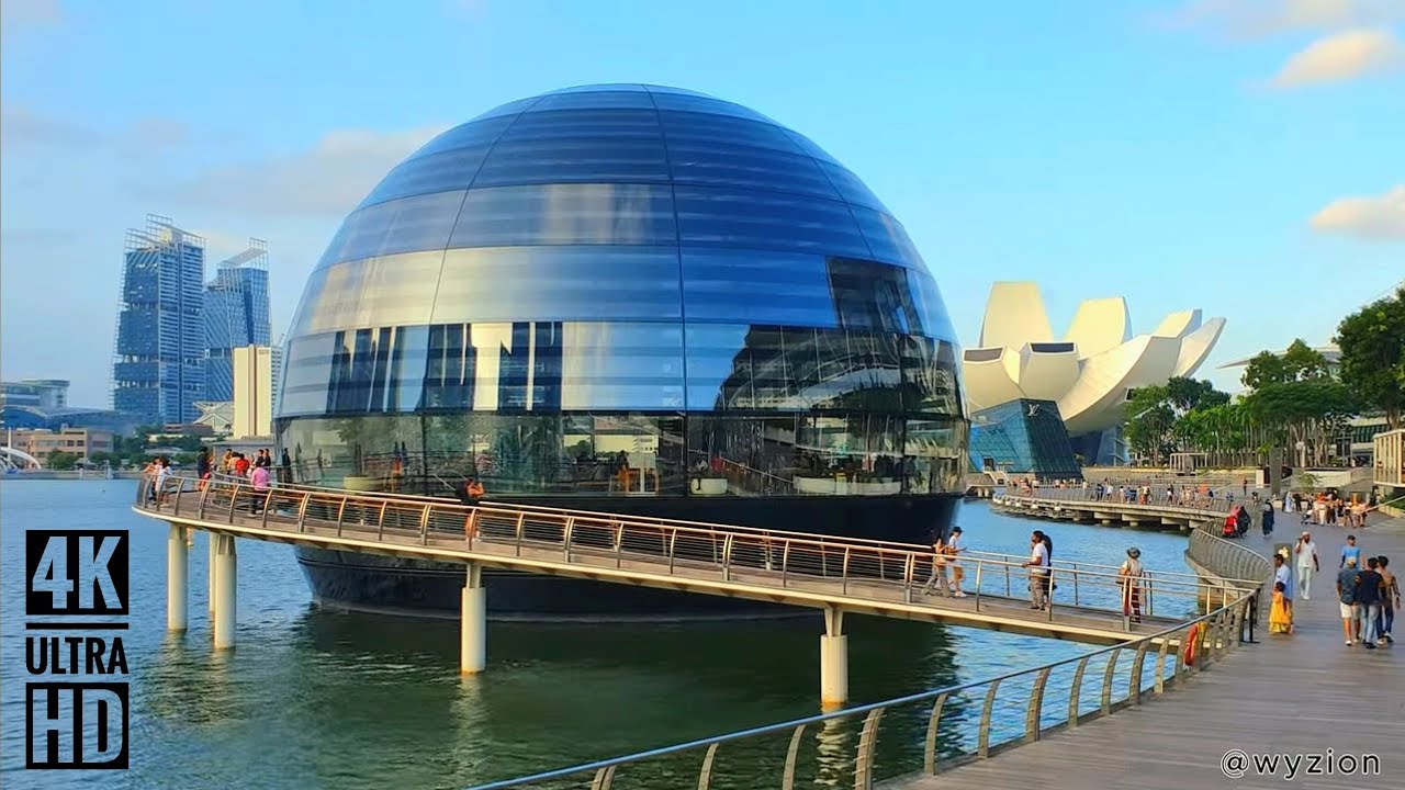 Observing Marina Bay Singapore with Calming Music
