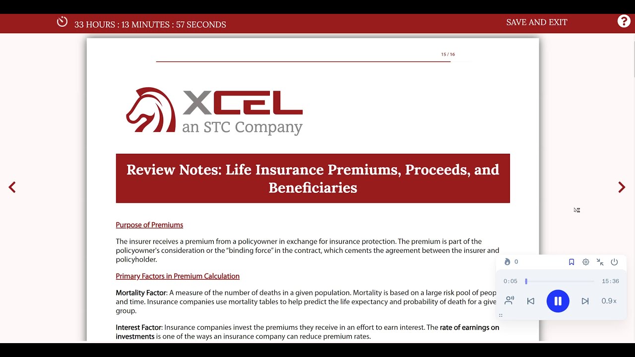 Life Insurance Premiums, Proceeds, and Beneficiaries | Health and Life Insurance Course Chapter 4