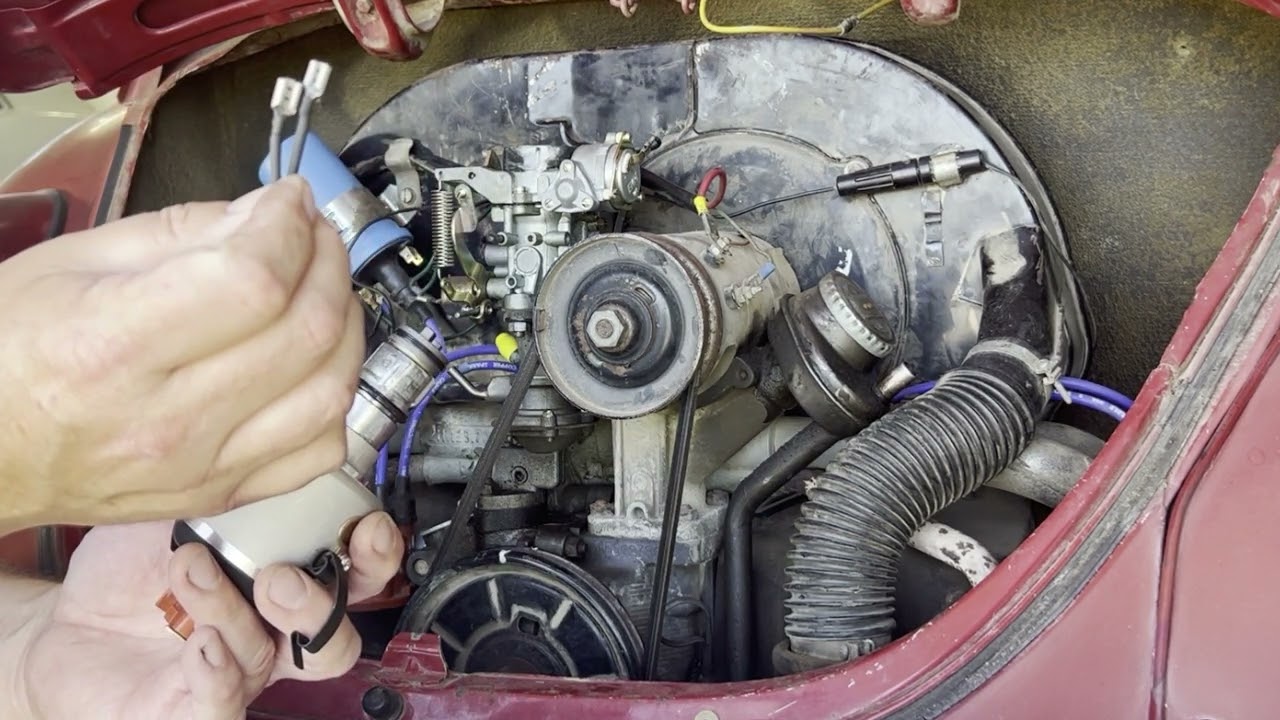 VW Beetle conversion to electronic ignition part 2 - installing the Pertronix Distributor