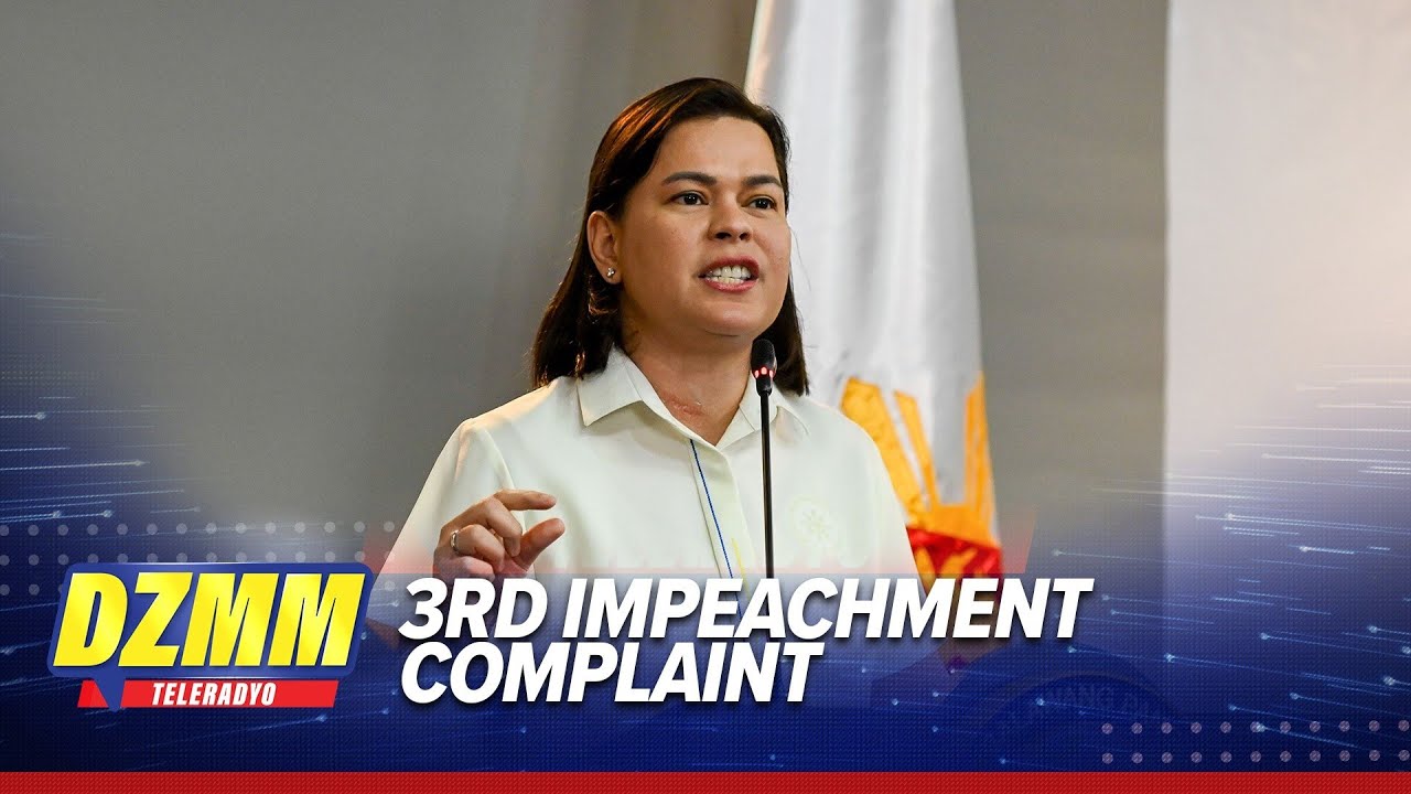 3rd impeach complaint to be filed vs VP Sara Duterte - lawmaker | DZMM Teleradyo
