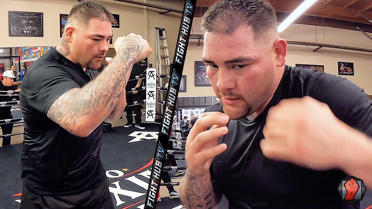 ANDY RUIZ JR SHOWS THE FASTEST HANDS AT HEAVYWEIGHT! DISPLAYS SPEED & WEIGHT LOSS DURING WORKOUT