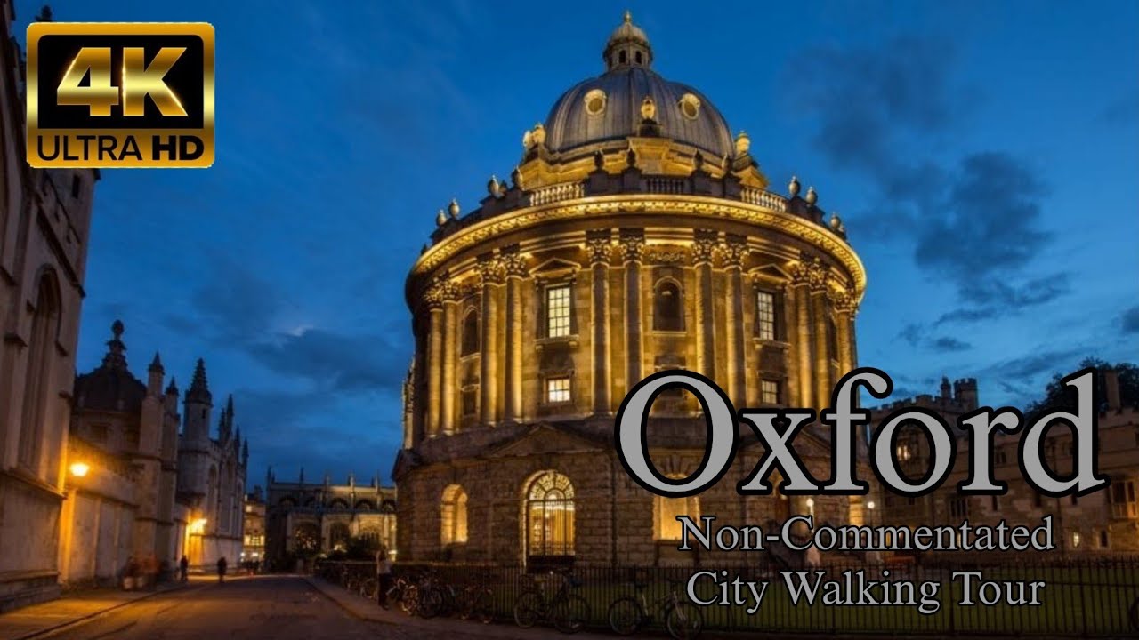 Oxford Walking Tour England - Nighttime City Tour - British Walking Tours [4K 60fps] #travel #fyp