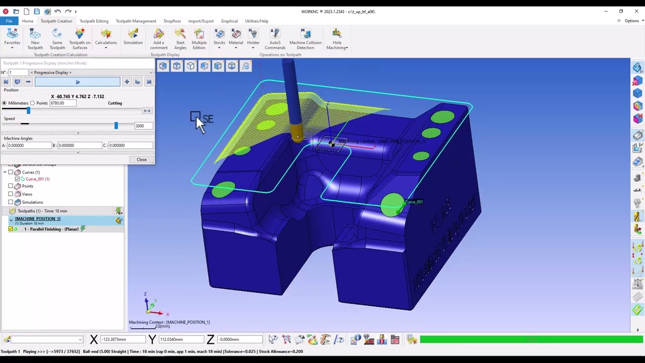 Worknc  3d Milling surfaces