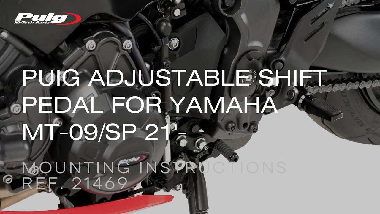 REF. 21469 – PUIG ADJUSTABLE GEAR SHIFT PEDAL FOR YAMAHA MT-09/MT-09 SP 21'-