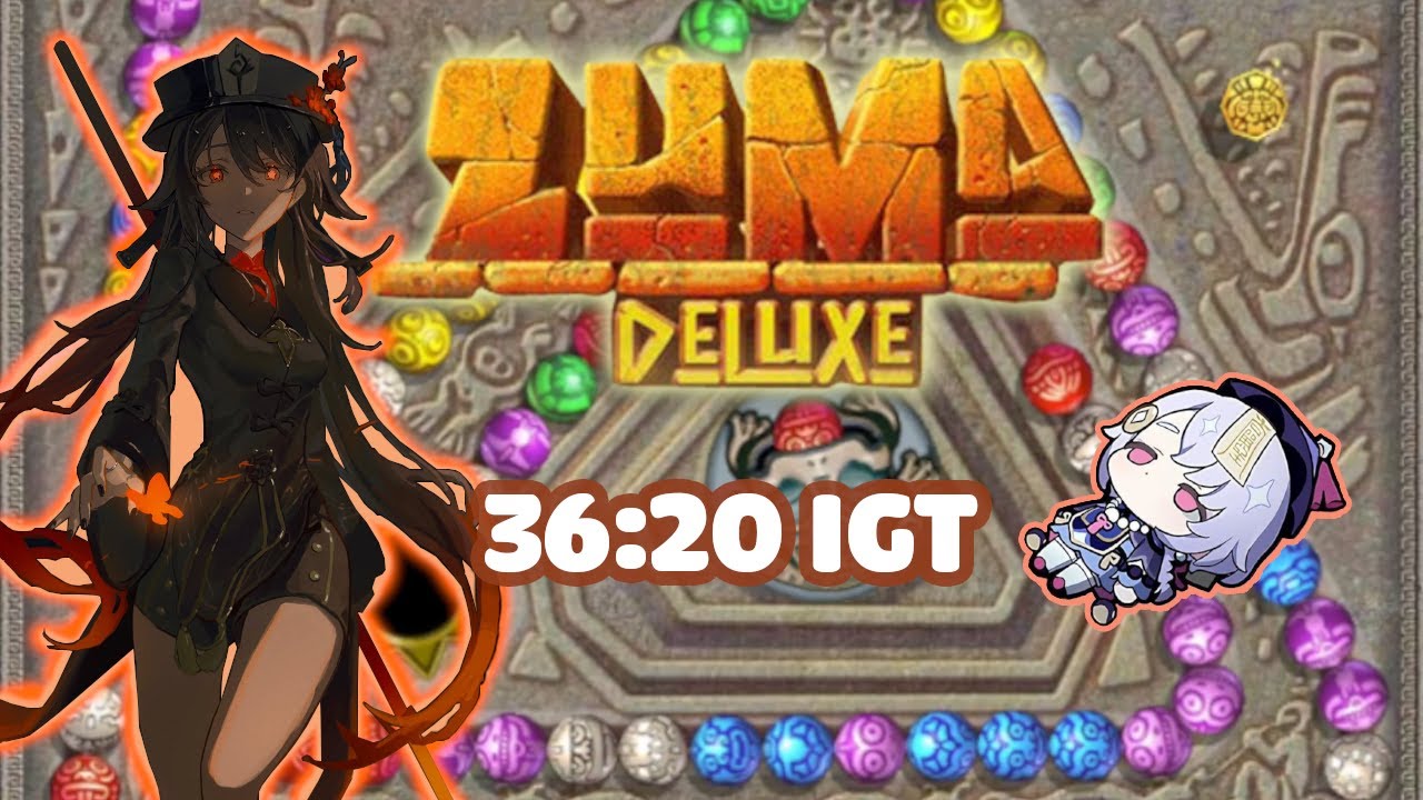 Zuma Deluxe: Speedrun any% 36:20 IGT