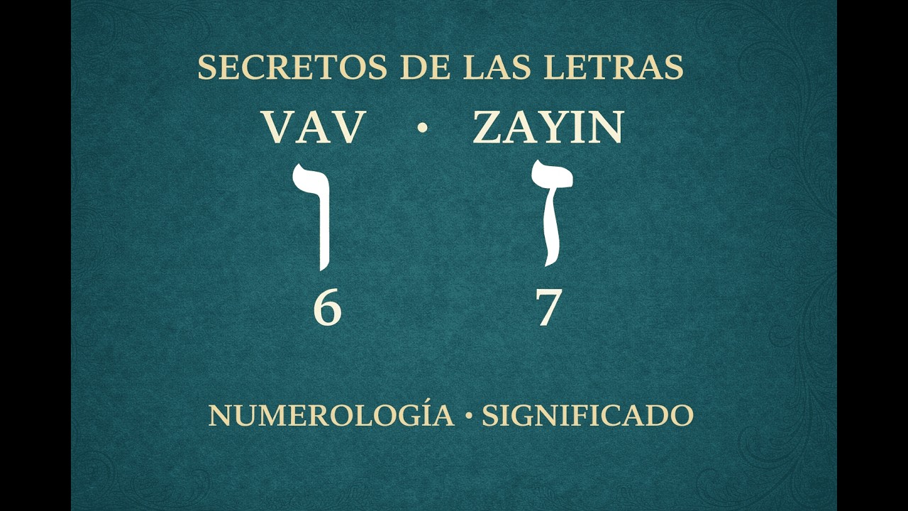 1ERA PARTE SECRETOS LETRA (ו) VAV & (ז) ZAYIN // Imán Doctor