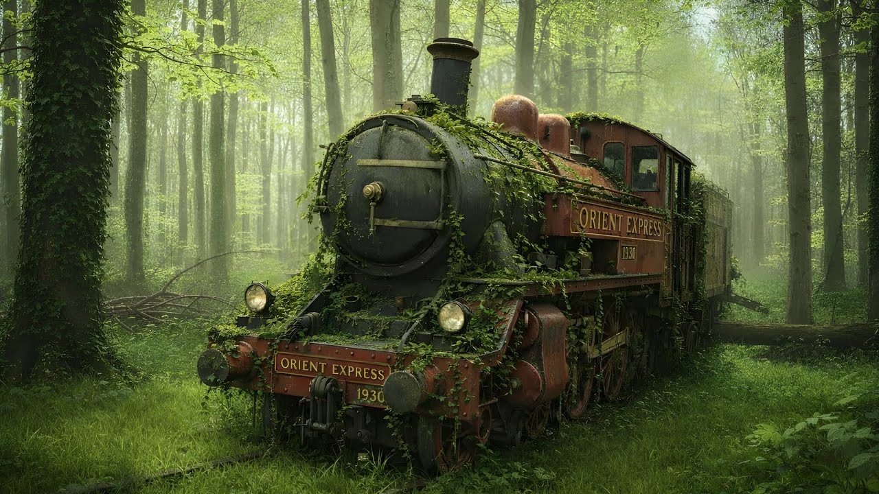 ASMR Train Restoration: Full Rebuild of Abandoned 1930 Red Orient Express Steam Locomotive