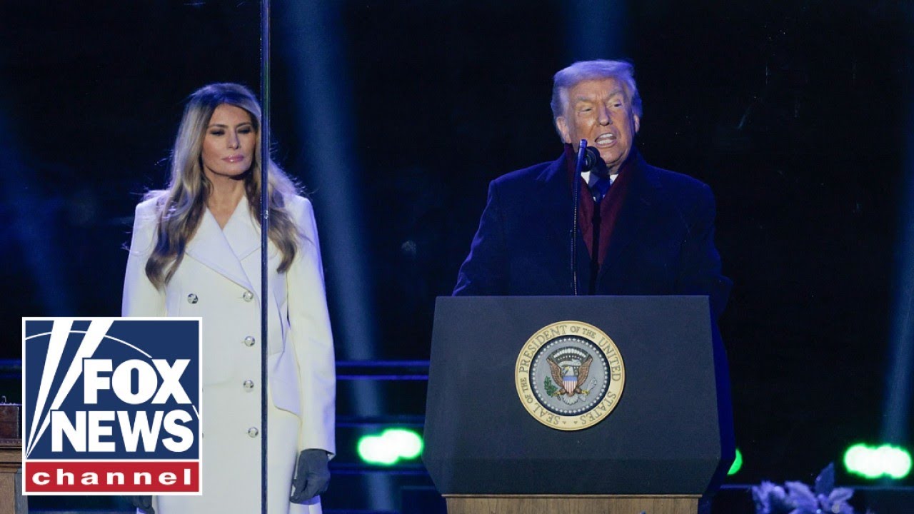 Trump, Melania attend National Christmas Tree lighting