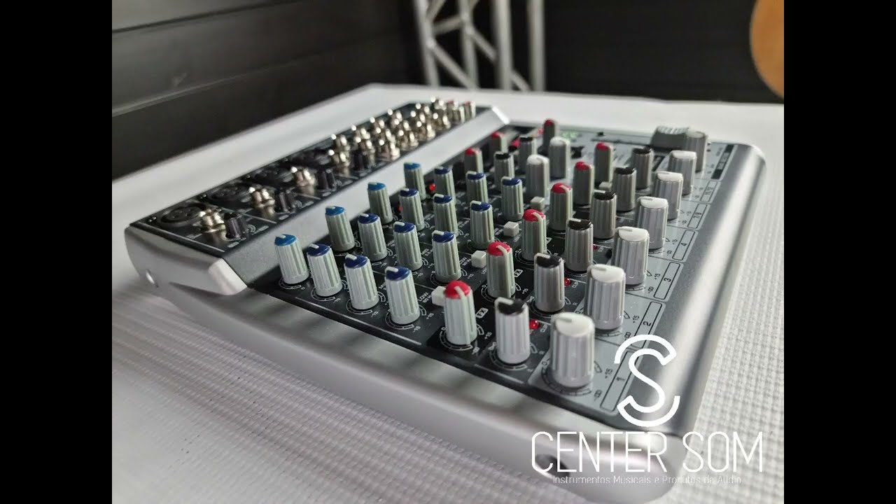 MESA DE SOM Q1202USB BEHRINGER MIXER XENYX 110V USB 12 CANAIS