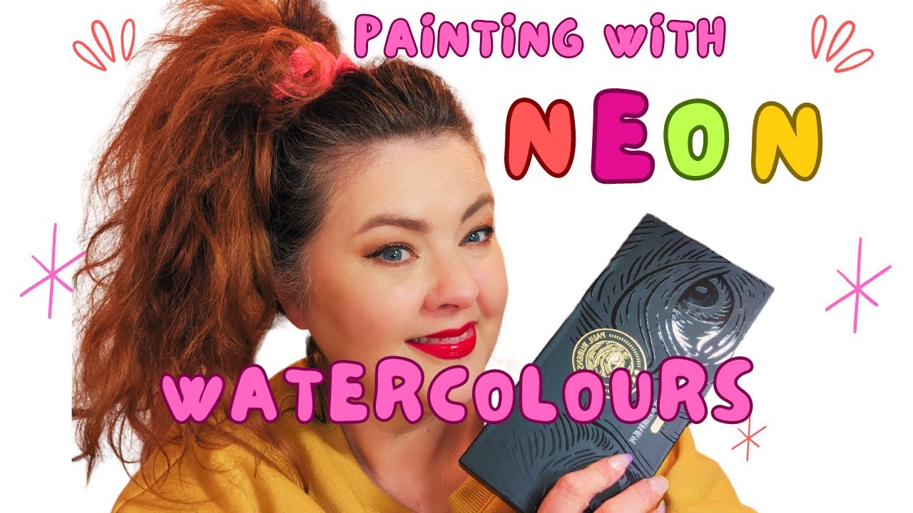 I've found my dream watercolour set! Paul Rubens neon watercolour review ✨