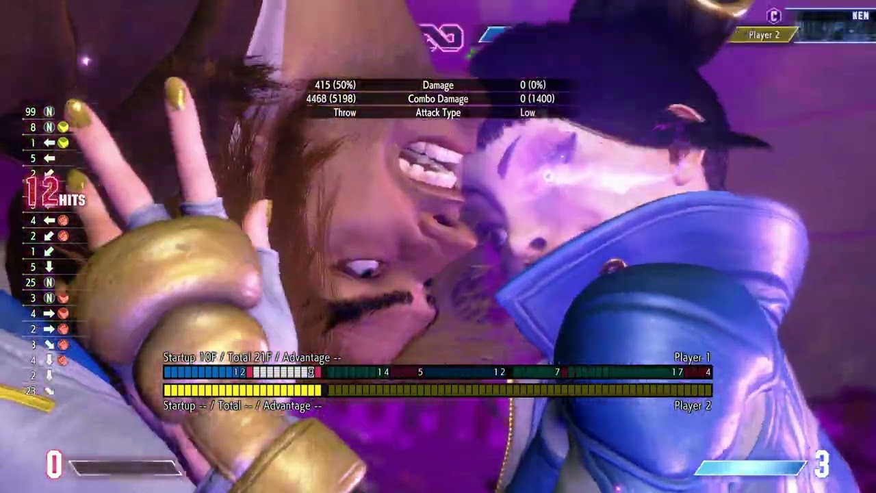 SF6 Juri - Meaty Sets ups - H Fuha, M Fuha, Ohsatshu, LVL3, OD DP. H DP, M DP