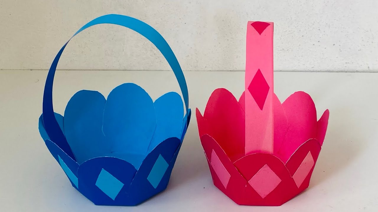 Comment fabriquer un panier en papier facil #diy #bricolage #technique plus HT