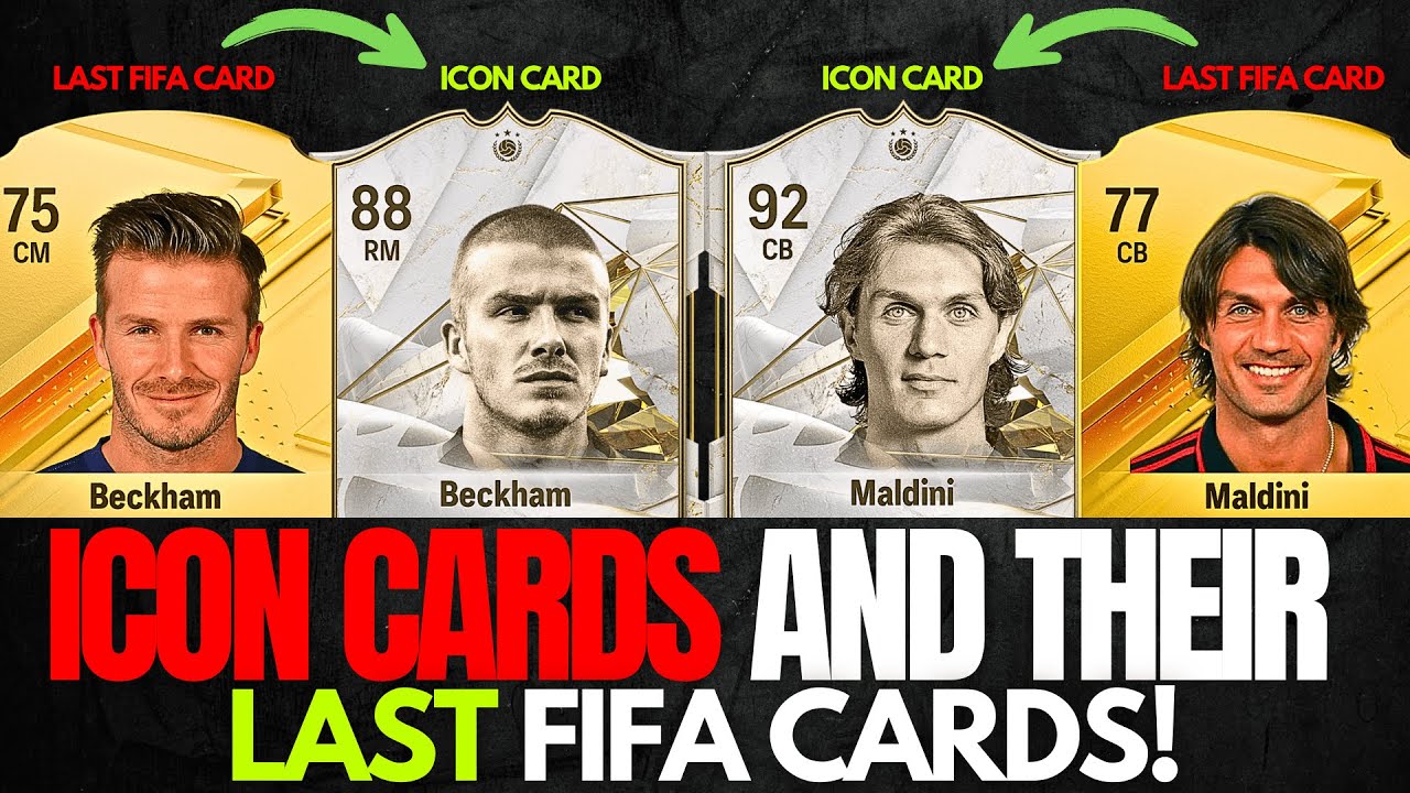 FC 24 | ICON CARDS AND THEIR LAST FIFA CARDS!🤯😱 ft.Zidane, Maldini, Beckham&hellip;