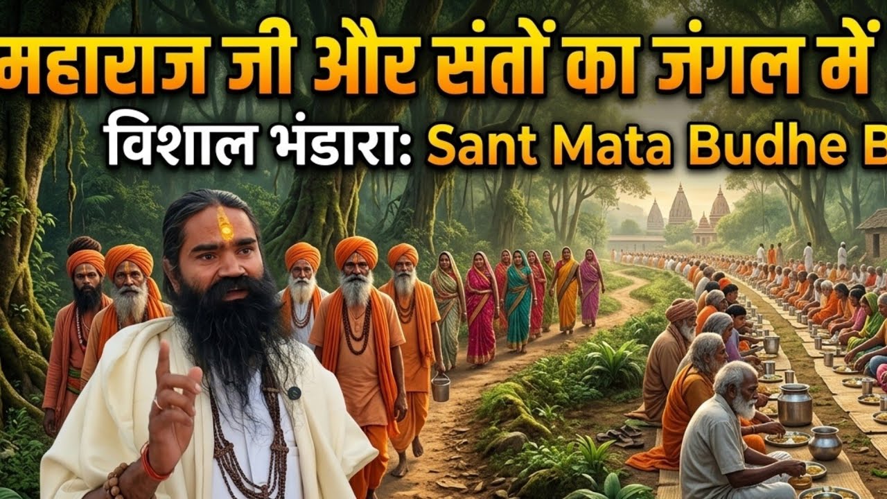 साधु संत बच्चे बुढ़े जंगल में हुए एक साथ हजारों संतों के दर्शन