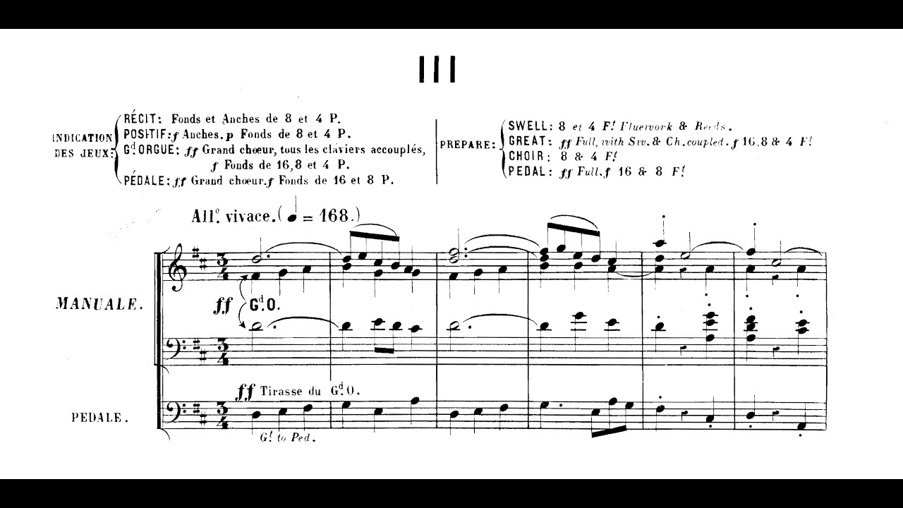 Guilmant: Zweite Sonate op. 50 - III. Allegro vivace