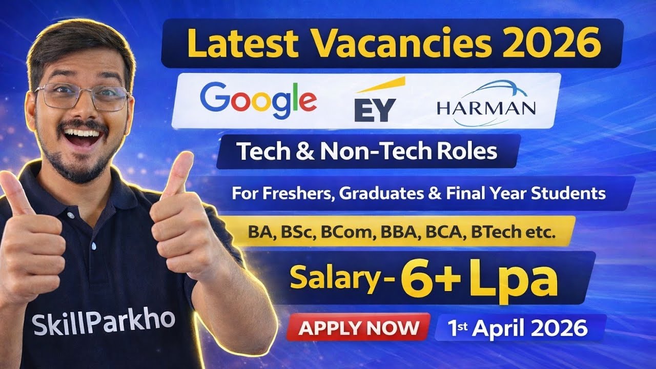 Google, EY, Harman, GlobalLogic | Top MNC Jobs 2026 | Apply Now