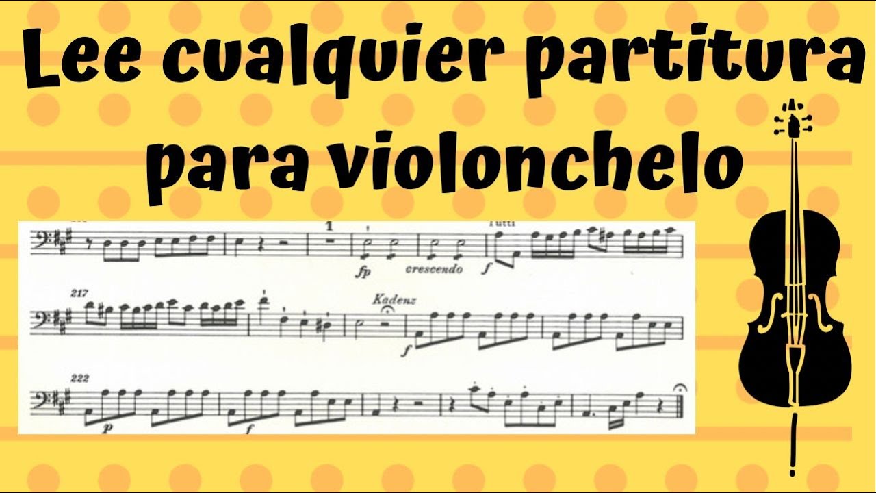 Cello Para Principiantes - Como Tocar Y Leer Una Partitura