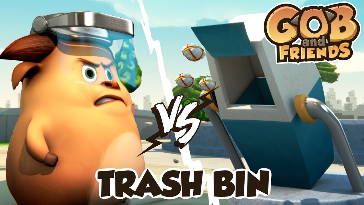 Gob and Friends - Trash Bin | Funny Animated Videos | 3d Cartoon for kids
