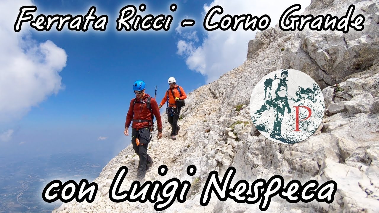 Ferrata Ricci con Luigi Nespeca - Corno Grande - Vetta Orientale - Gran Sasso -4K-