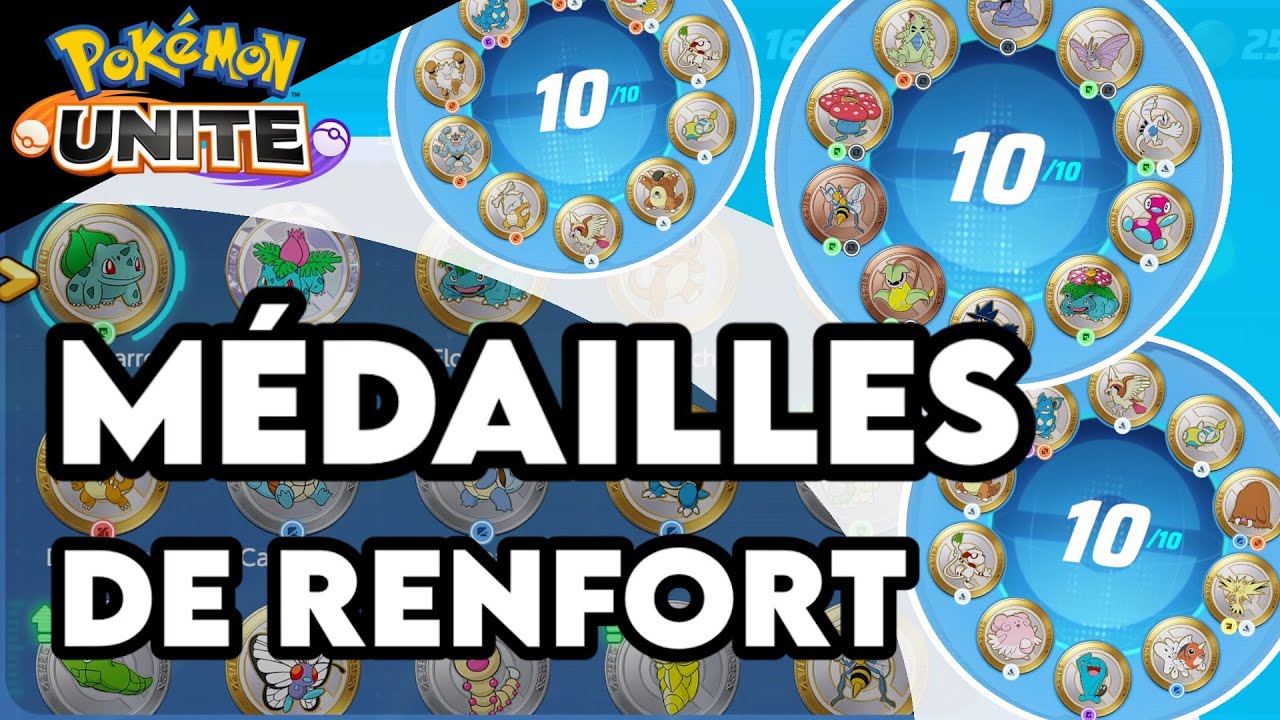 Les MÉDAILLES de renfort | Pokémon UNITE