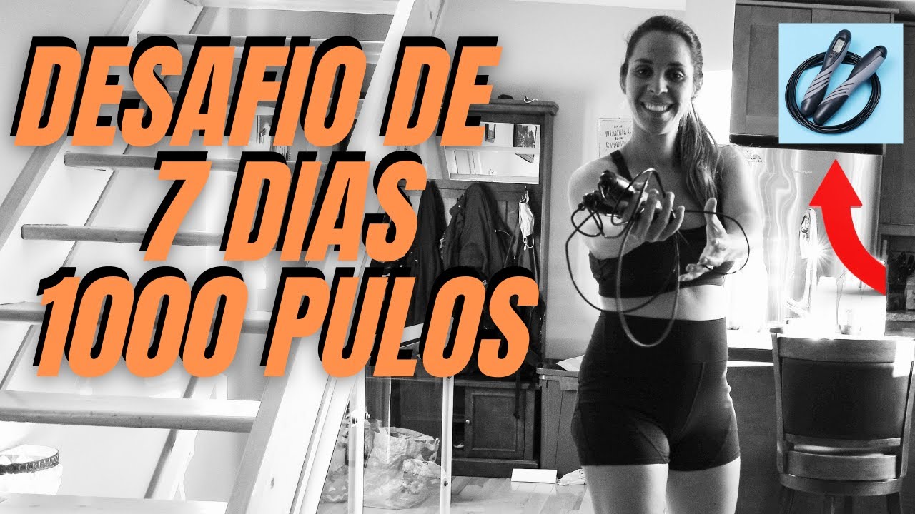DESAFIO DE PULAR CORDA POR 7 DIAS - 1000 pulos de corda por dia