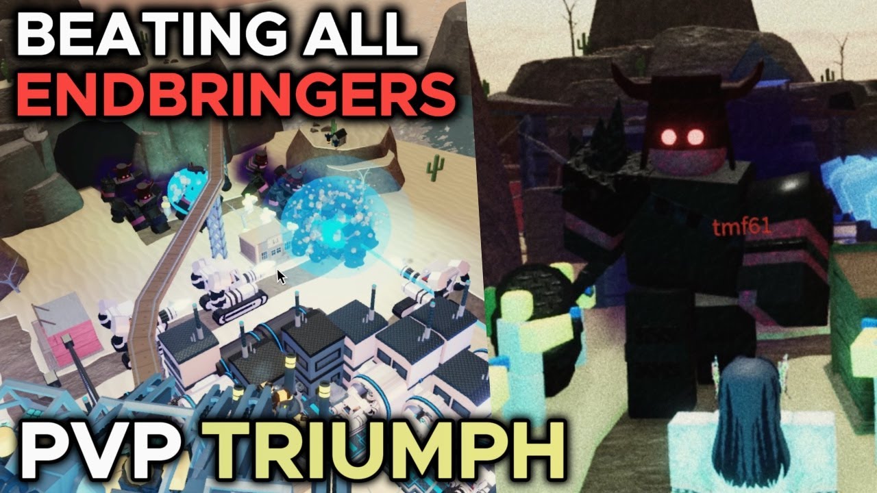 Beating all ENDBRINGERS in Tower Battles (3v3 PVP Triumph) | ROBLOX