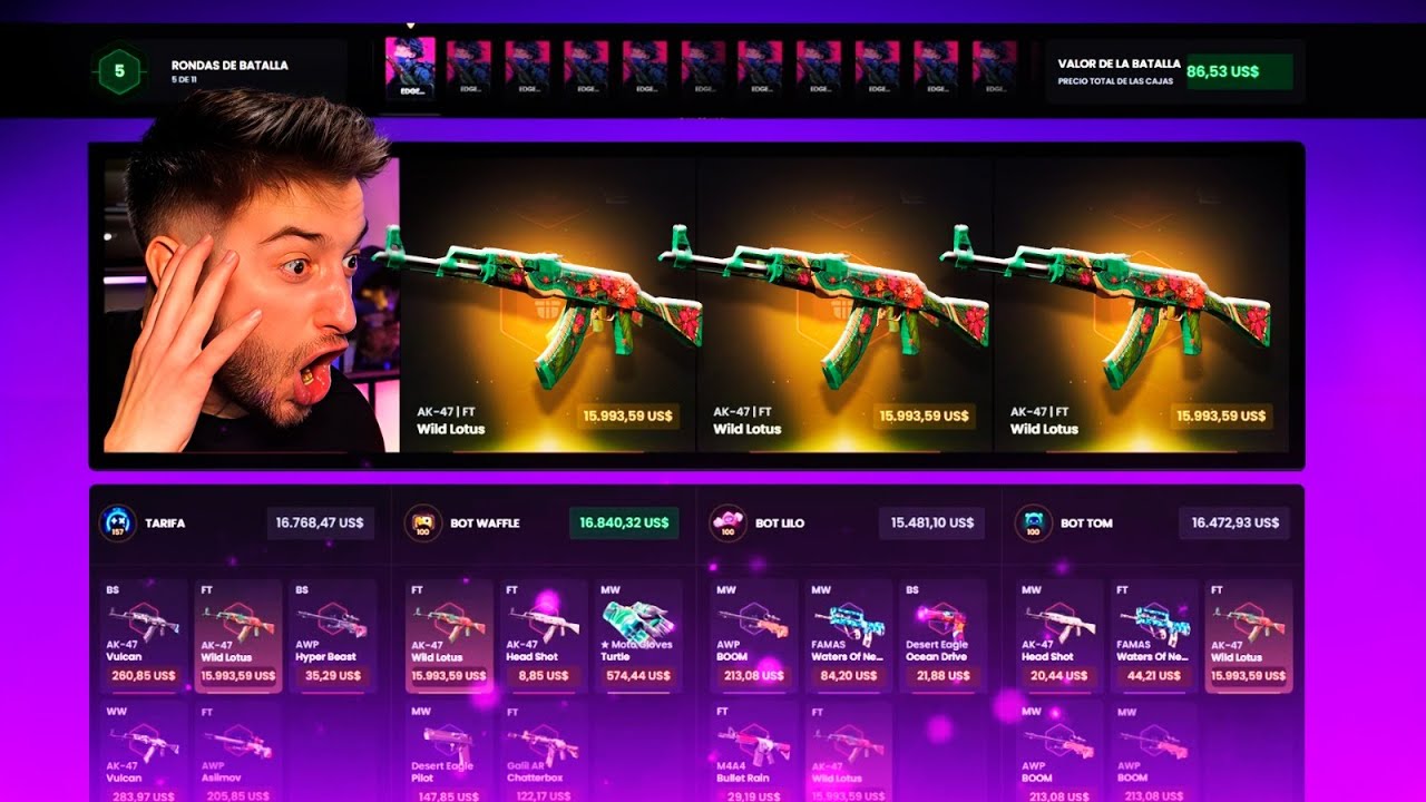 EMPATAMOS CON 4 WILD LOTUS DE 16,000$!!! ** NUNCA ME HABIA PASADO **