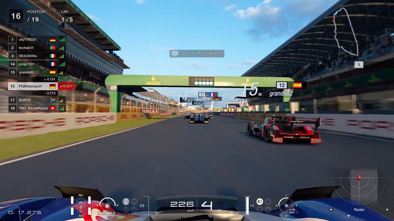 Gran Turismo™SPORT Daily Race 1076 Le Mans Nissan R92CP Onboard