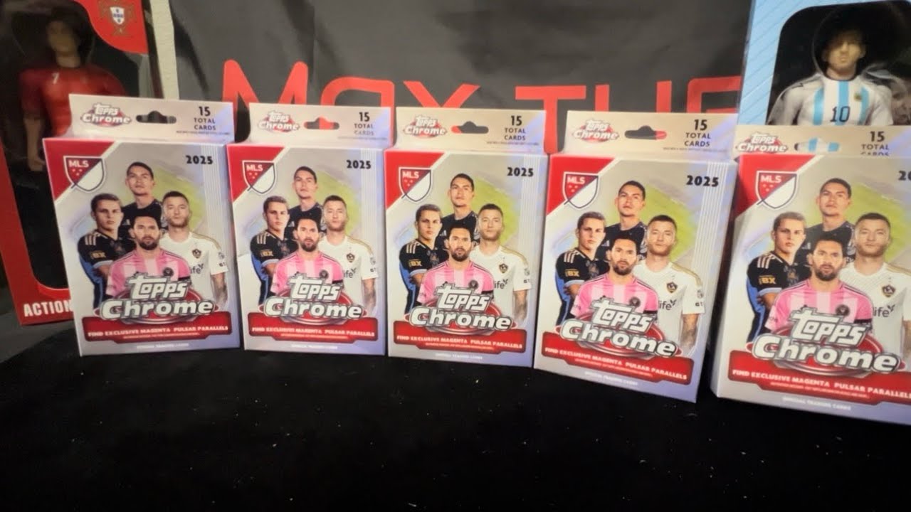 NEW PRODUCT!!!  2025 Topps Chrome MLS Hanger Boxes x5